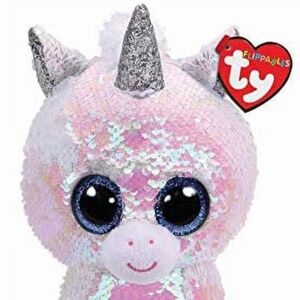 Ty Sequin Flippables Beanie Boo Diamond the Unicorn Plush Toy